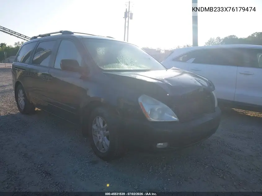 2007 Kia Sedona Ex VIN: KNDMB233X76179474 Lot: 45531539