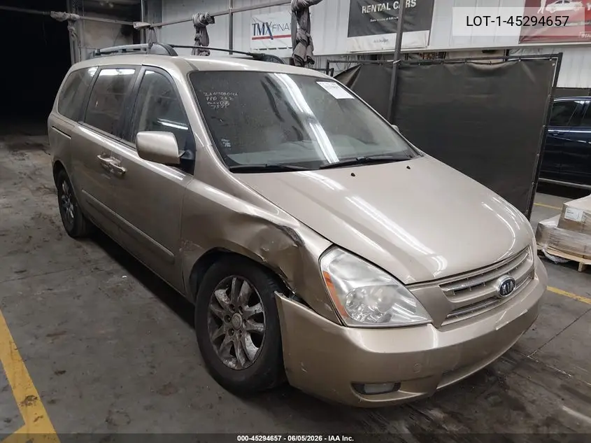 2008 Kia Sedona Ex/Lx VIN: KNDMB233486207531 Lot: 45294657