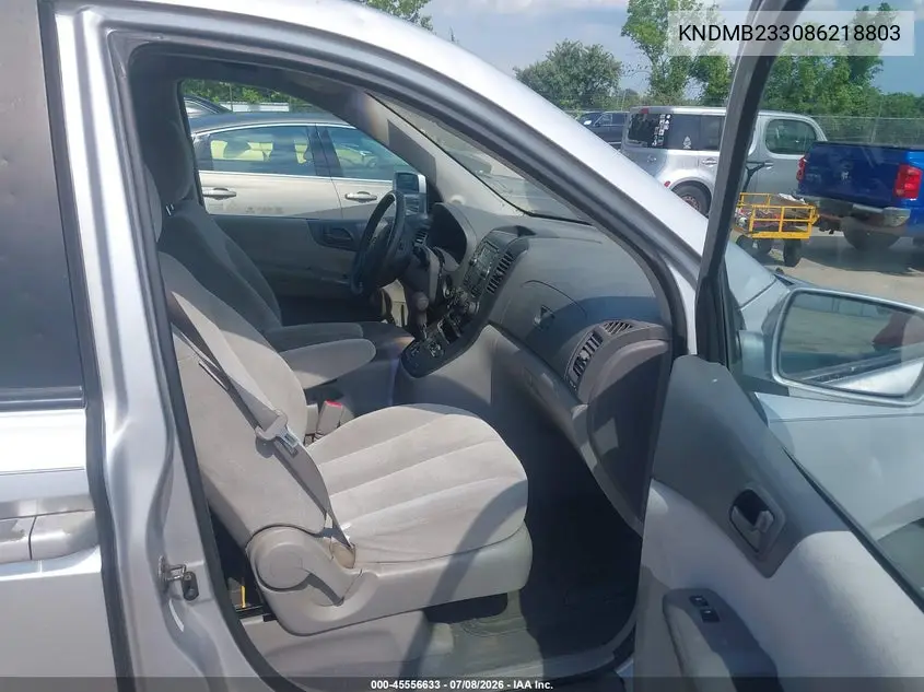 2008 Kia Sedona Lx VIN: KNDMB233086218803 Lot: 45556633