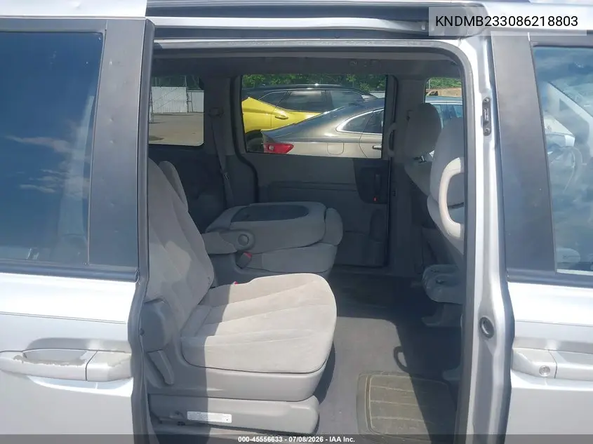 2008 Kia Sedona Lx VIN: KNDMB233086218803 Lot: 45556633