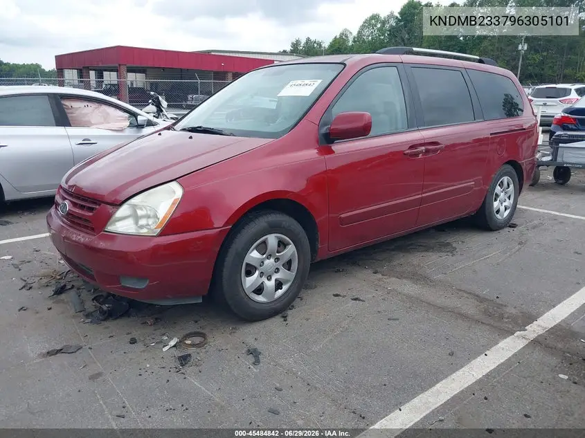 2009 Kia Sedona Lx VIN: KNDMB233796305101 Lot: 45484842