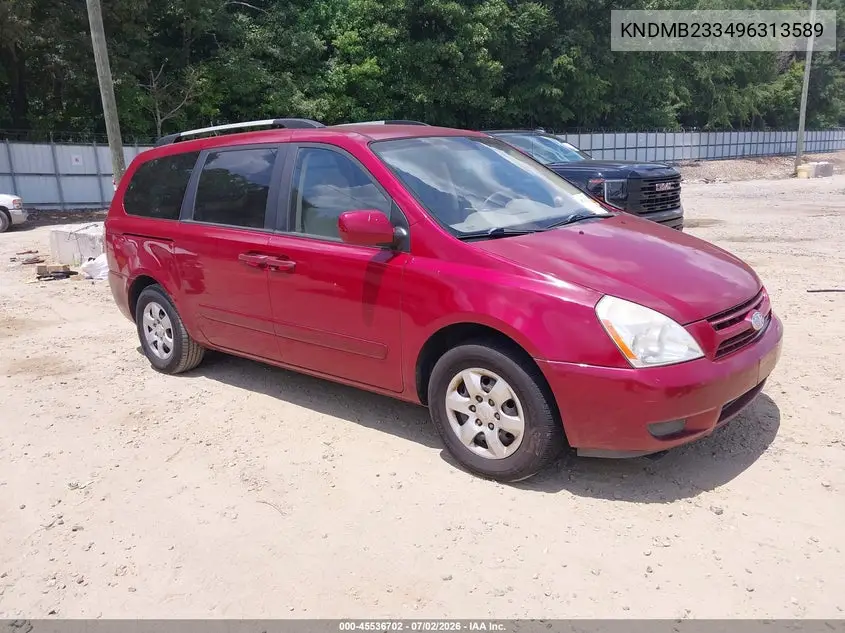 2009 Kia Sedona Lx VIN: KNDMB233496313589 Lot: 45536702