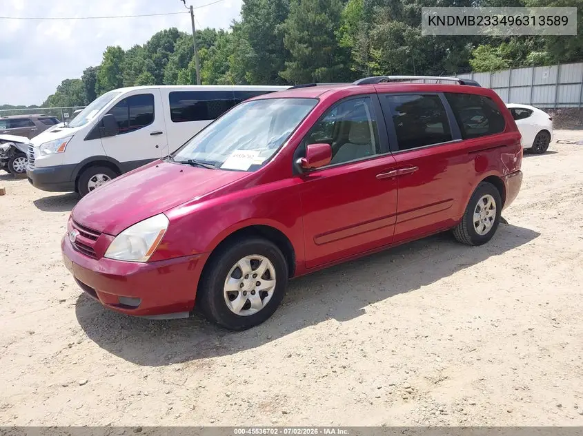 2009 Kia Sedona Lx VIN: KNDMB233496313589 Lot: 45536702