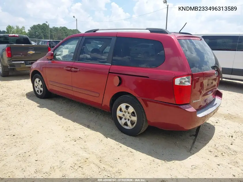 2009 Kia Sedona Lx VIN: KNDMB233496313589 Lot: 45536702