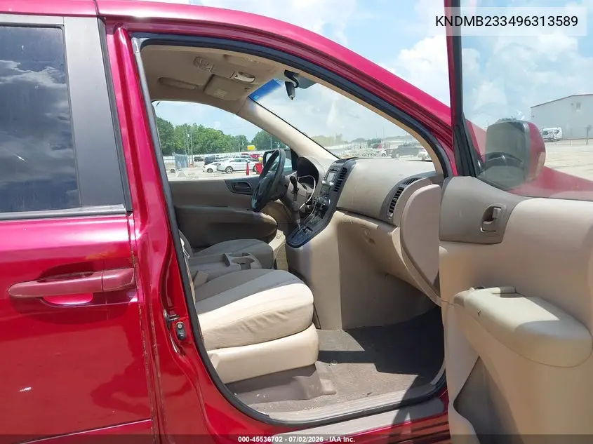 2009 Kia Sedona Lx VIN: KNDMB233496313589 Lot: 45536702