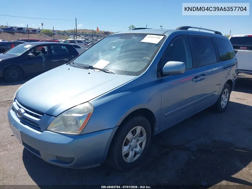 2010 Kia Sedona Lx VIN: KNDMG4C39A6357704 Lot: 45463794