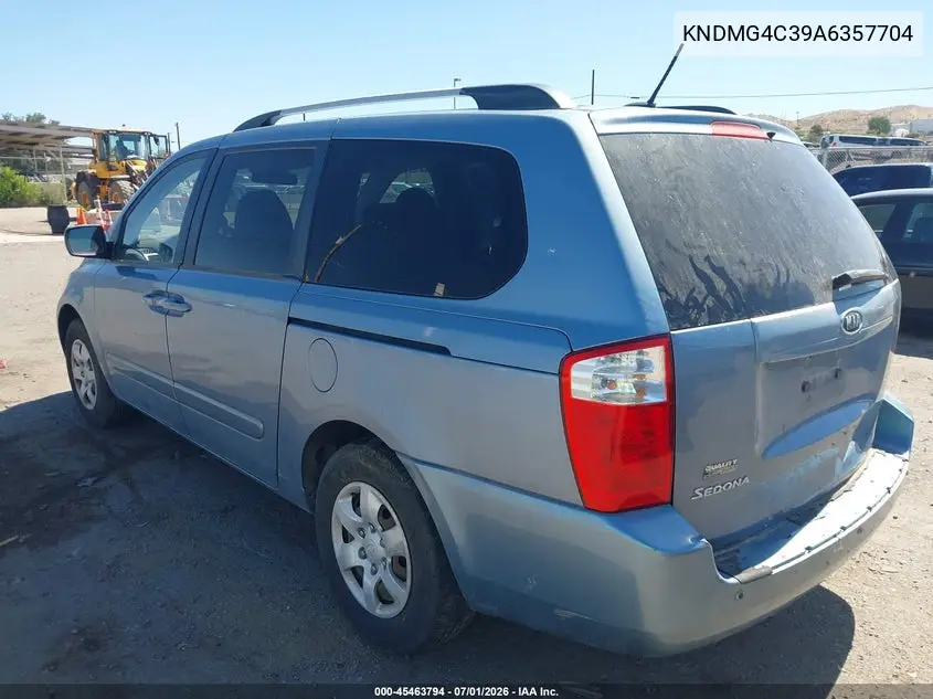 2010 Kia Sedona Lx VIN: KNDMG4C39A6357704 Lot: 45463794