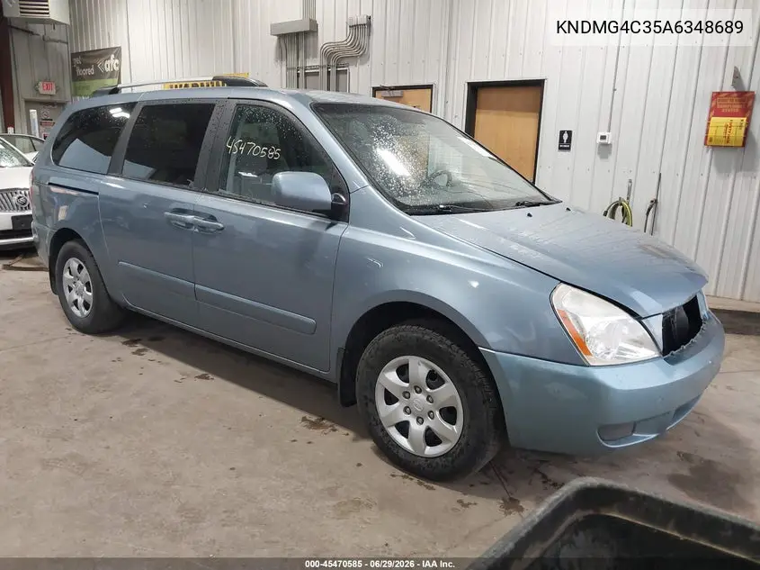 2010 Kia Sedona Lx VIN: KNDMG4C35A6348689 Lot: 45470585