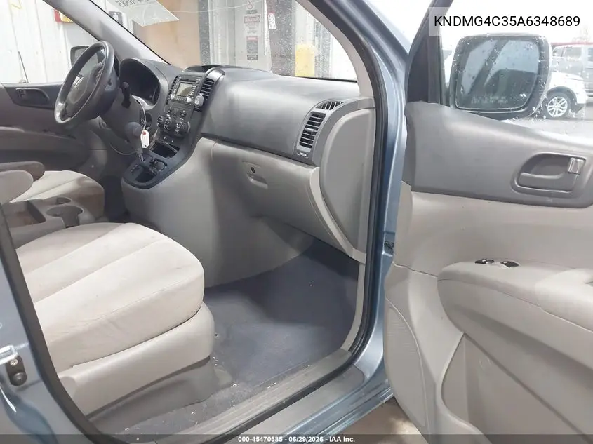 2010 Kia Sedona Lx VIN: KNDMG4C35A6348689 Lot: 45470585