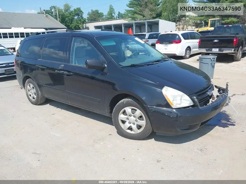 2010 Kia Sedona Lx VIN: KNDMG4C33A6347590 Lot: 45482381