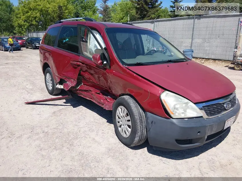 2011 Kia Sedona Lx VIN: KNDMG4C7XB6379683 Lot: 45204292