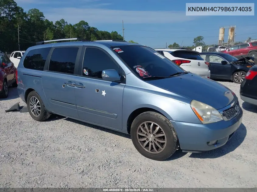2011 Kia Sedona Ex VIN: KNDMH4C79B6374035 Lot: 45505978