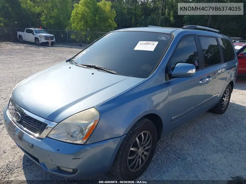 2011 Kia Sedona Ex VIN: KNDMH4C79B6374035 Lot: 45505978