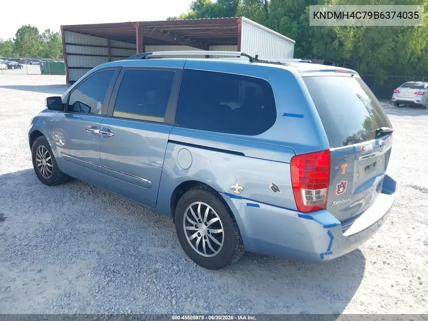2011 Kia Sedona Ex VIN: KNDMH4C79B6374035 Lot: 45505978