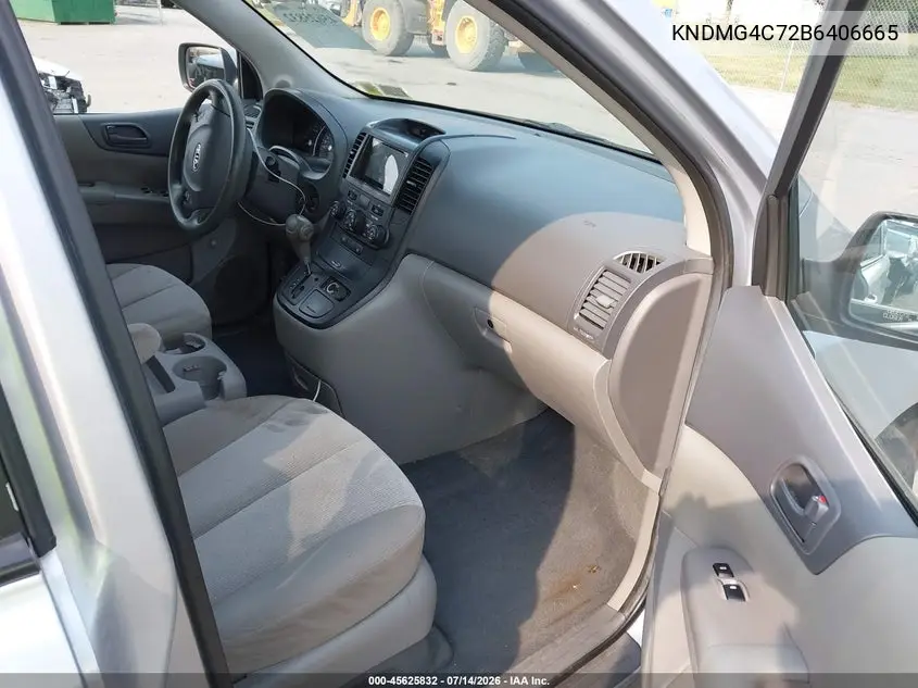 2011 Kia Sedona Lx VIN: KNDMG4C72B6406665 Lot: 45625832