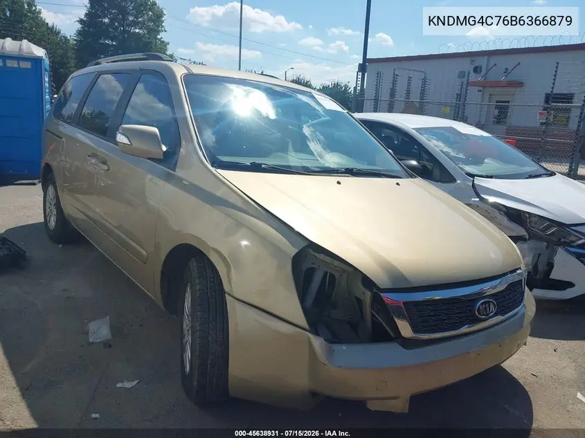 2011 Kia Sedona Lx VIN: KNDMG4C76B6366879 Lot: 45638931