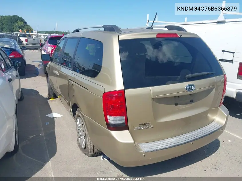 2011 Kia Sedona Lx VIN: KNDMG4C76B6366879 Lot: 45638931