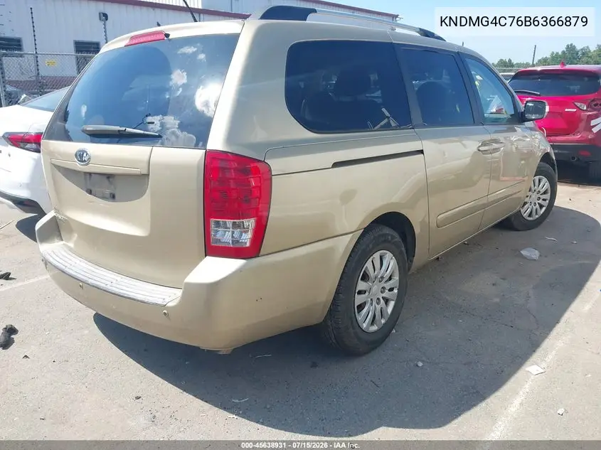 2011 Kia Sedona Lx VIN: KNDMG4C76B6366879 Lot: 45638931