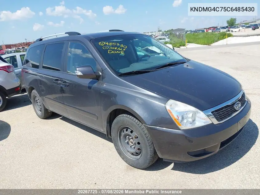 2012 Kia Sedona Ex VIN: KNDMG4C75C6485430 Lot: 20267725