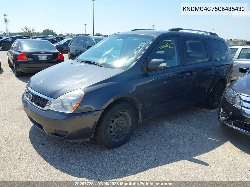 2012 Kia Sedona Ex VIN: KNDMG4C75C6485430 Lot: 20267725