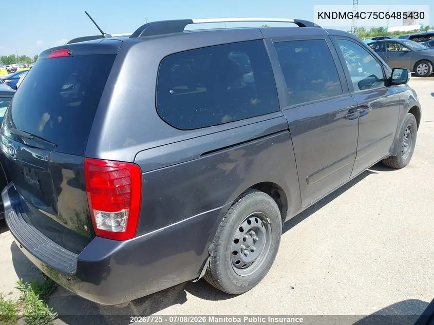 2012 Kia Sedona Ex VIN: KNDMG4C75C6485430 Lot: 20267725