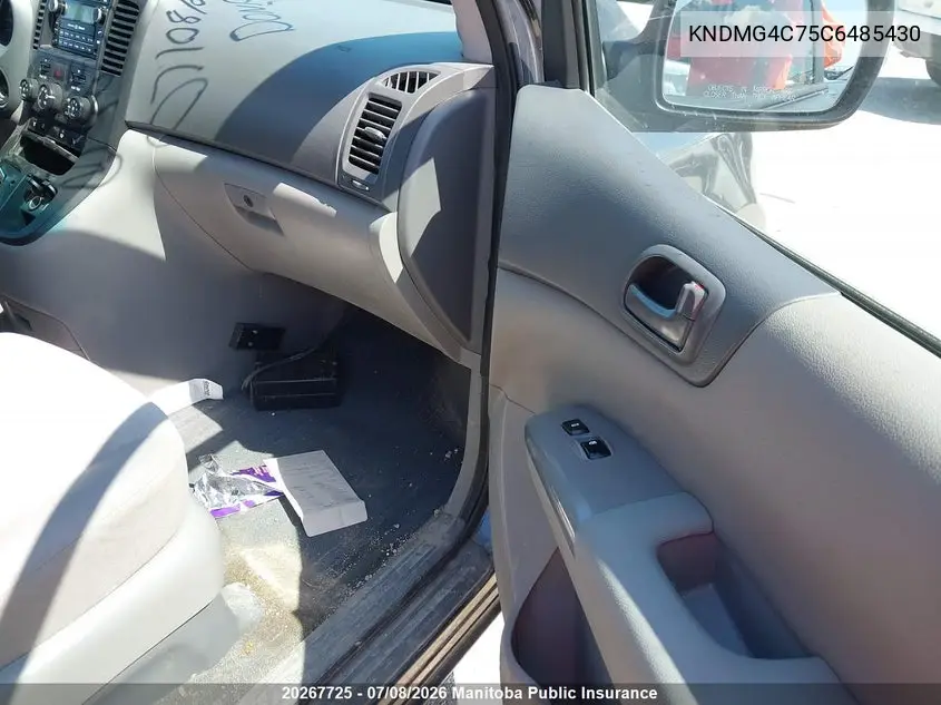 2012 Kia Sedona Ex VIN: KNDMG4C75C6485430 Lot: 20267725