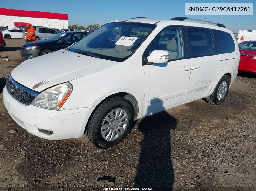 KNDMG4C79C6417261 2012 Kia Sedona Lx