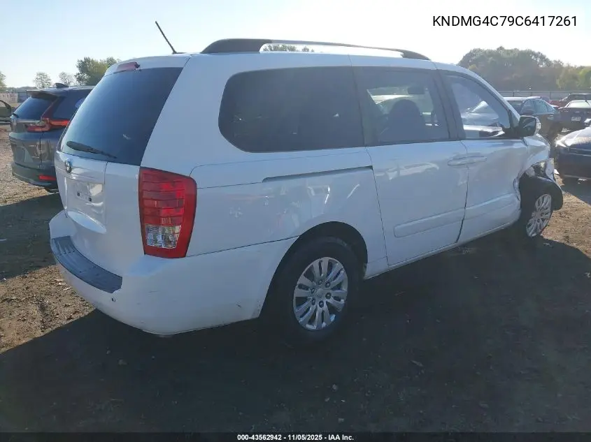 KNDMG4C79C6417261 2012 Kia Sedona Lx