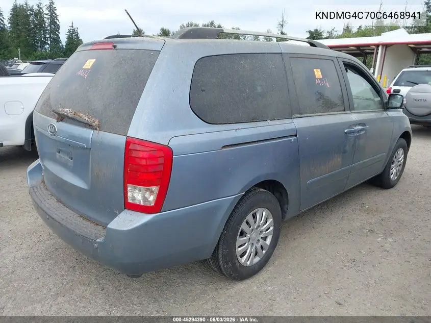 2012 Kia Sedona Lx VIN: KNDMG4C70C6468941 Lot: 45294390