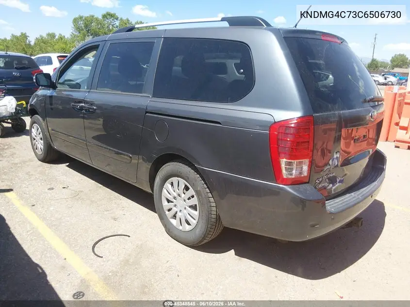 2012 Kia Sedona Lx VIN: KNDMG4C73C6506730 Lot: 45348545