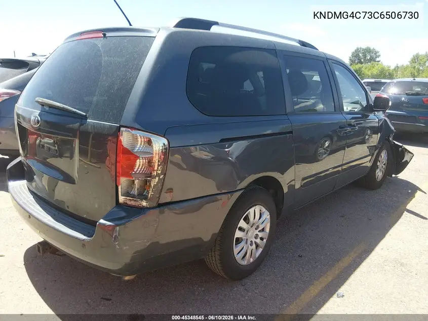 2012 Kia Sedona Lx VIN: KNDMG4C73C6506730 Lot: 45348545