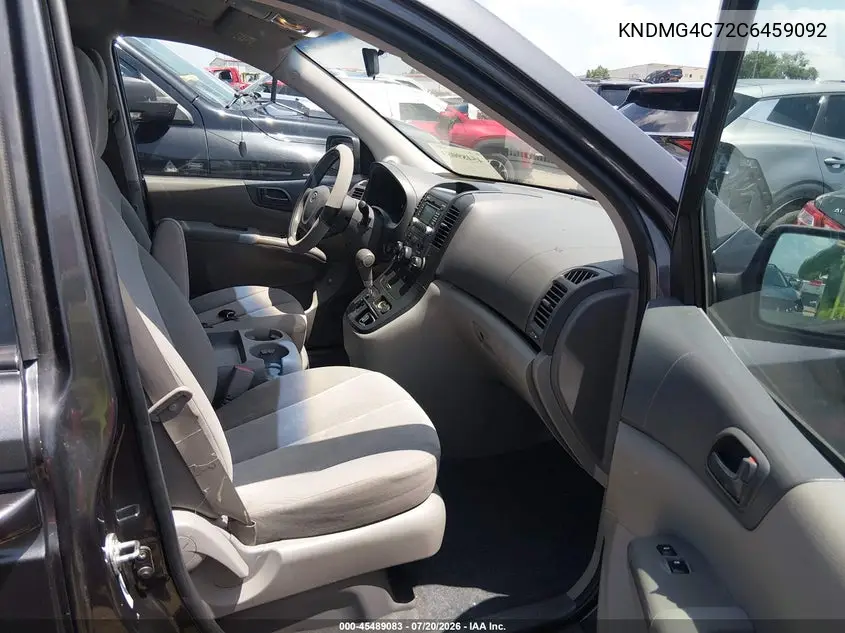 2012 Kia Sedona Lx VIN: KNDMG4C72C6459092 Lot: 45489083