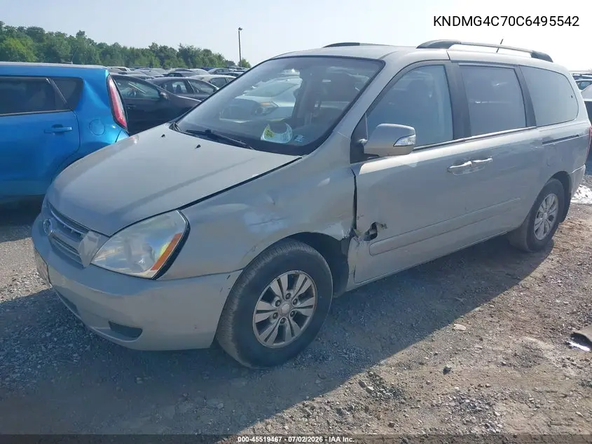 2012 Kia Sedona Lx VIN: KNDMG4C70C6495542 Lot: 45519467