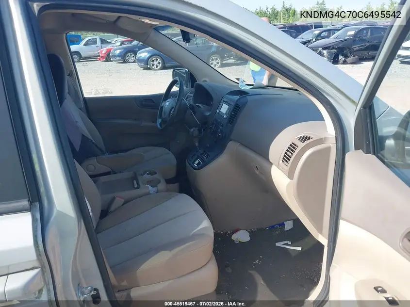 2012 Kia Sedona Lx VIN: KNDMG4C70C6495542 Lot: 45519467