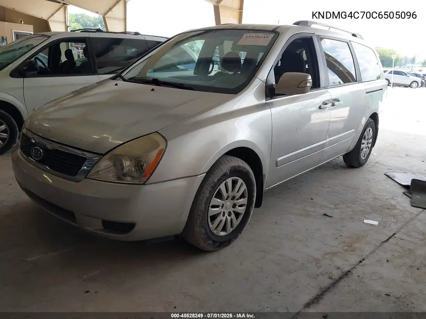 2012 Kia Sedona Lx VIN: KNDMG4C70C6505096 Lot: 45528249