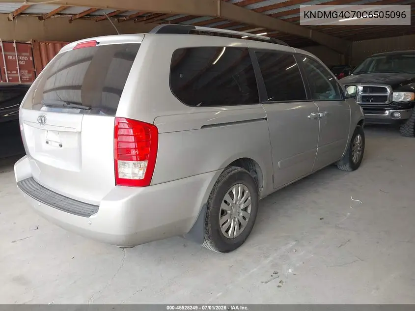 2012 Kia Sedona Lx VIN: KNDMG4C70C6505096 Lot: 45528249