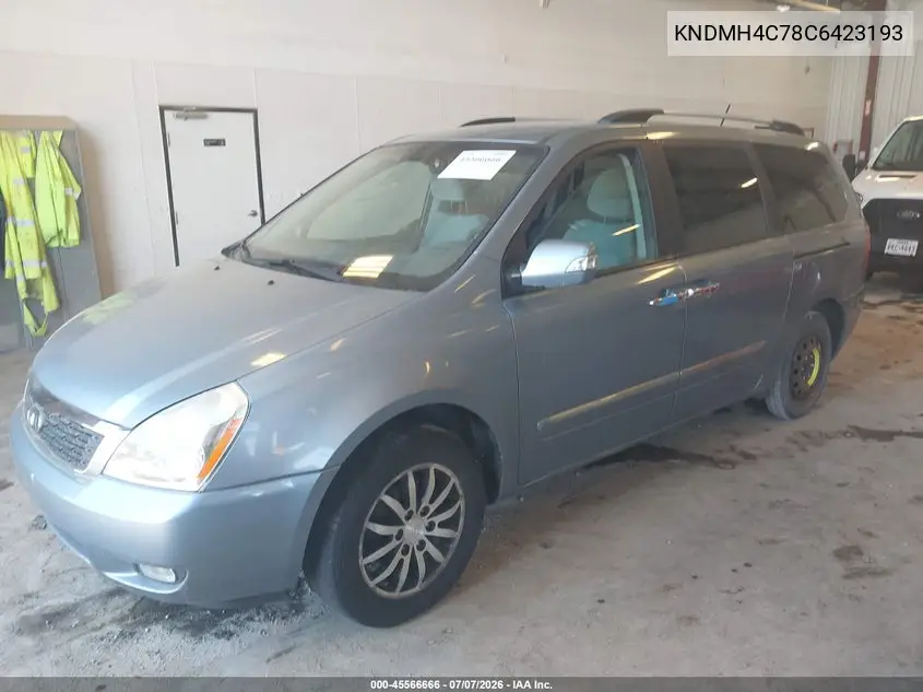 2012 Kia Sedona Ex VIN: KNDMH4C78C6423193 Lot: 45566666