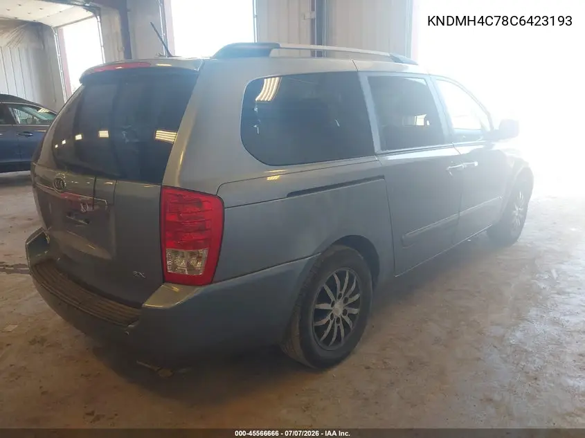 2012 Kia Sedona Ex VIN: KNDMH4C78C6423193 Lot: 45566666