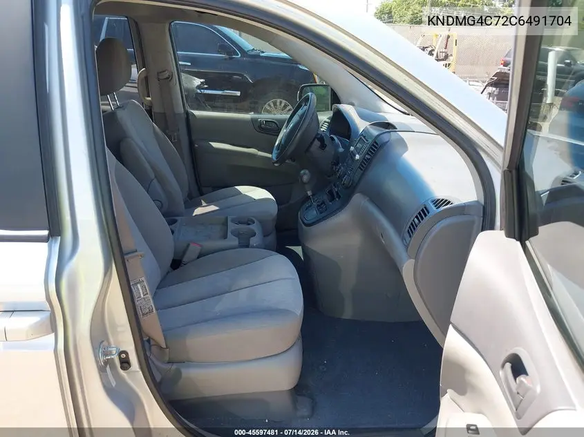 2012 Kia Sedona Lx VIN: KNDMG4C72C6491704 Lot: 45597481