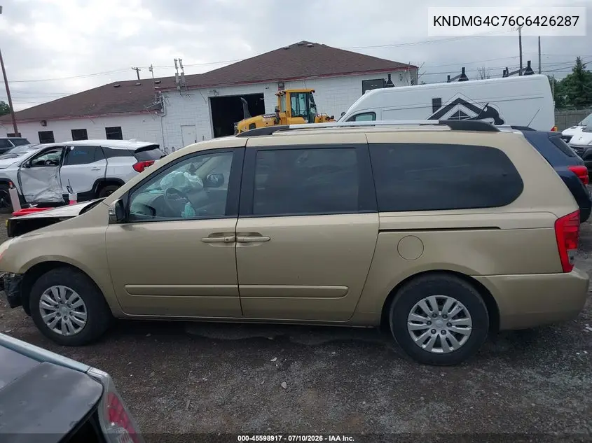 2012 Kia Sedona Lx VIN: KNDMG4C76C6426287 Lot: 45598917