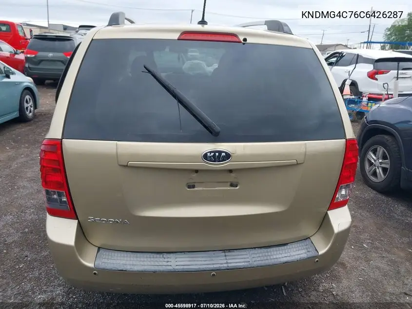 2012 Kia Sedona Lx VIN: KNDMG4C76C6426287 Lot: 45598917