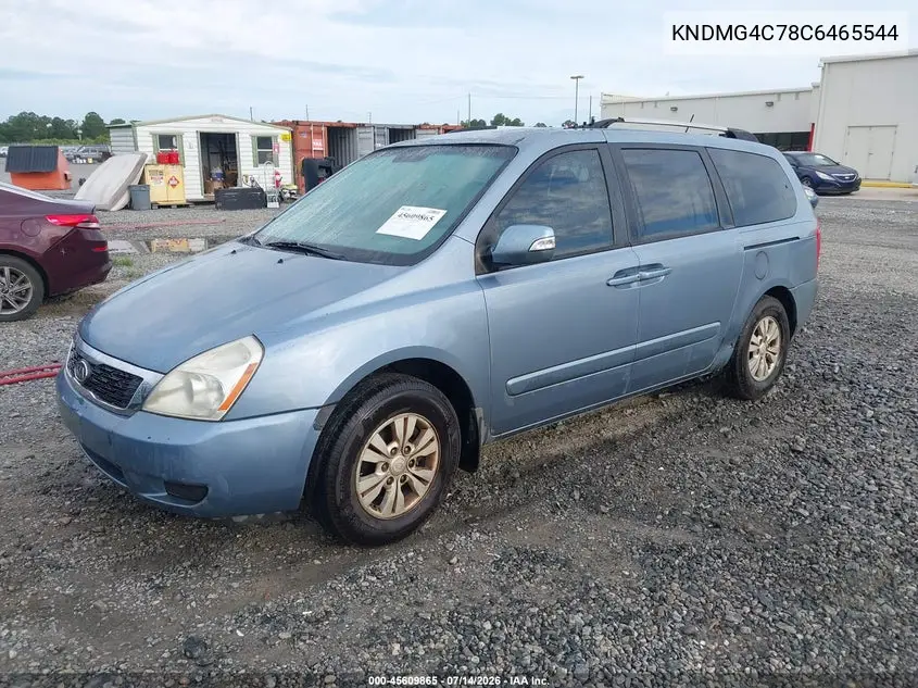 2012 Kia Sedona Lx VIN: KNDMG4C78C6465544 Lot: 45609865