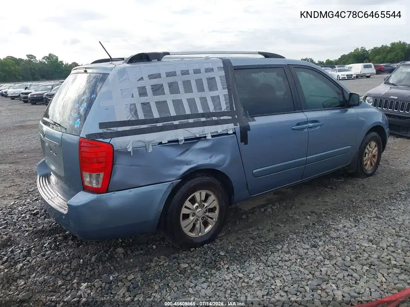 2012 Kia Sedona Lx VIN: KNDMG4C78C6465544 Lot: 45609865