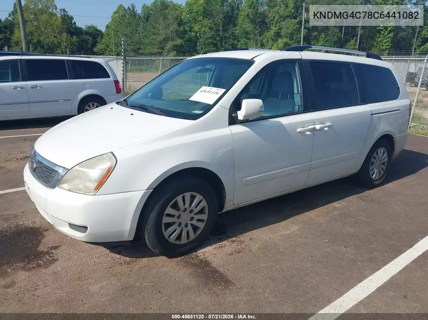 2012 Kia Sedona Lx VIN: KNDMG4C78C6441082 Lot: 45651120