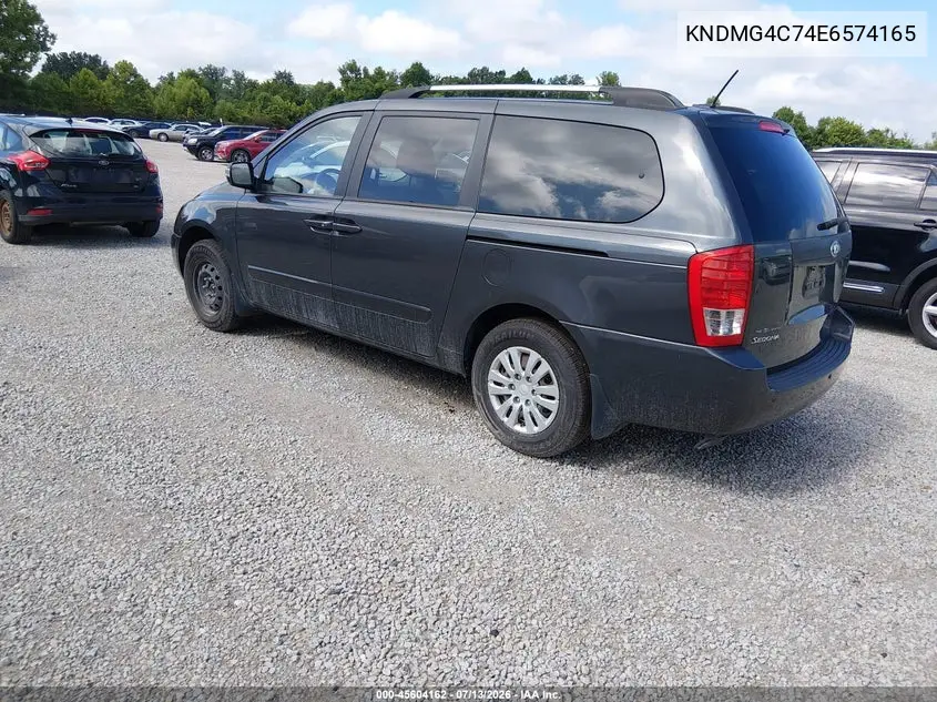 2014 Kia Sedona Lx VIN: KNDMG4C74E6574165 Lot: 45604162