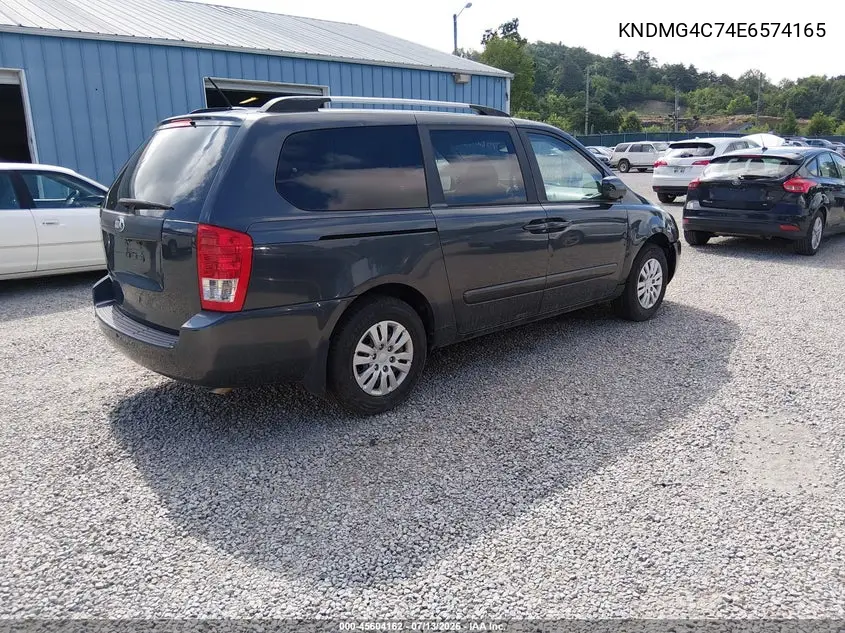 2014 Kia Sedona Lx VIN: KNDMG4C74E6574165 Lot: 45604162
