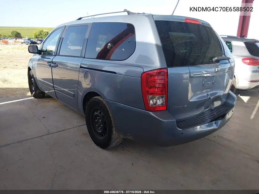 2014 Kia Sedona Lx VIN: KNDMG4C70E6588502 Lot: 45636776