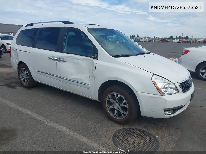 2014 Kia Sedona Ex VIN: KNDMH4C72E6573531 Lot: 45671668