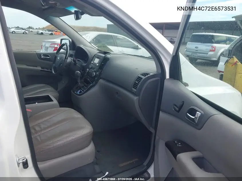 2014 Kia Sedona Ex VIN: KNDMH4C72E6573531 Lot: 45671668