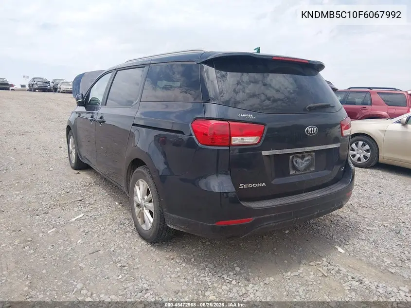 2015 Kia Sedona Lx VIN: KNDMB5C10F6067992 Lot: 45472968